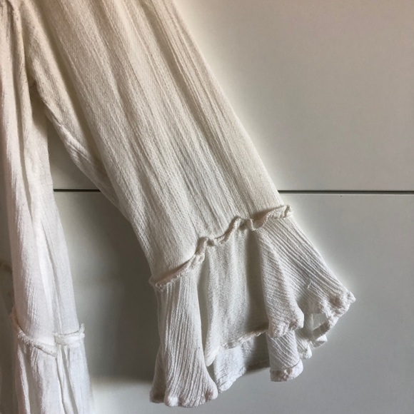 FREE PEOPLE WHITE sweet TOP - Picture 4 of 6